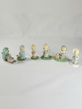 1989 Enesco Precious Moments Miniature Monthly Figurines Lot January November
